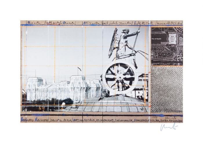 Wrapped Reichstag - Project for Berlin by Hristo Javachev CHRISTO 