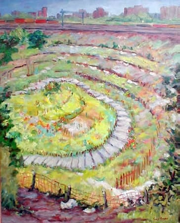 Terraced Garden by the Tracks by Tunis Ponsen 
