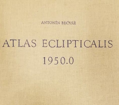 Atlas Eclipticalis 1950.0 by Antonin Becvar 