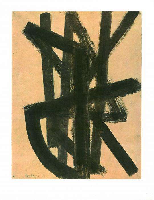 Untitled by Pierre Soulages, Image 1.