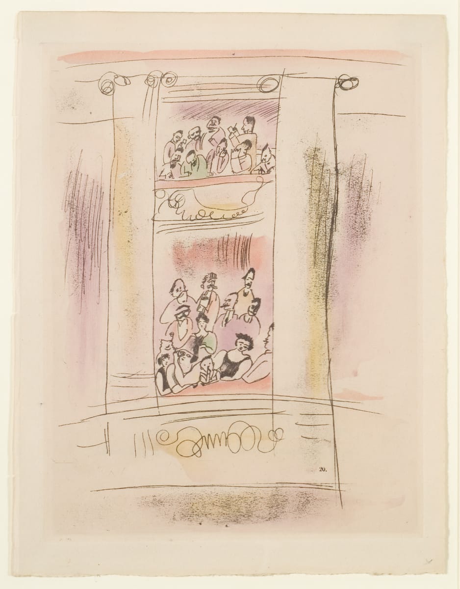 The Lodge for La Nuit de Babylon by Jules Pascin 