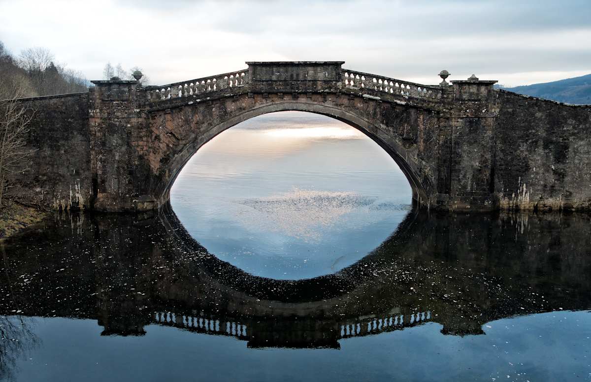 Winter Sunset and Garron Bridge by Todd W. Trask, MD, Image 1.