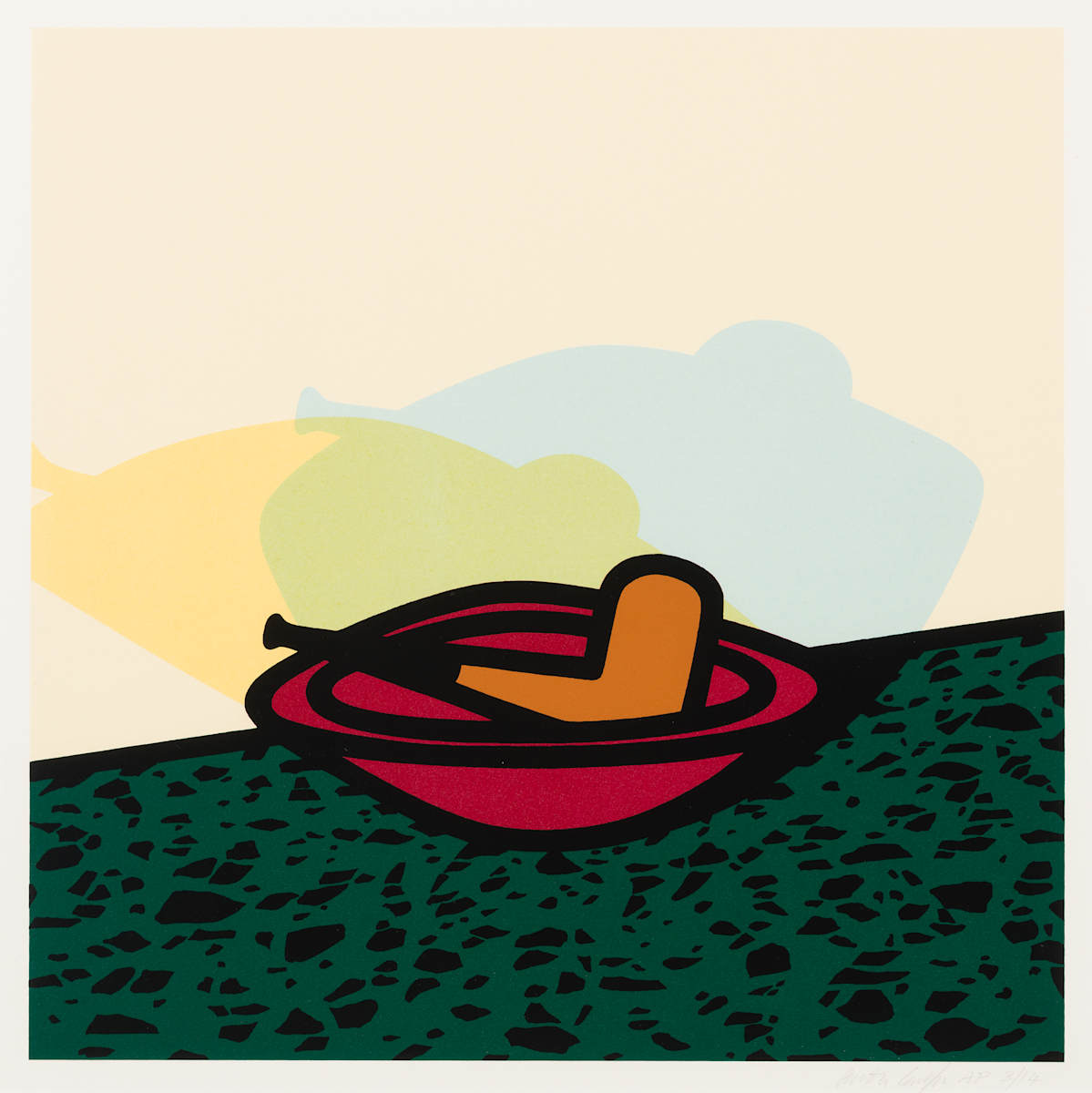Pipe in Bowl by Patrick Caulfield, Image 1.