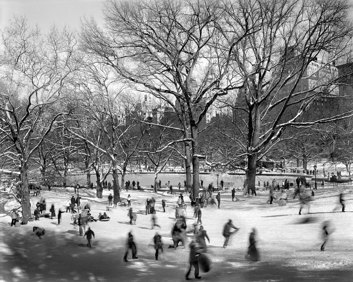 Pilgrim Hill, Central Park, February 9th, 2013, From the City Stages Portfolio by Matthew Pillsbury 