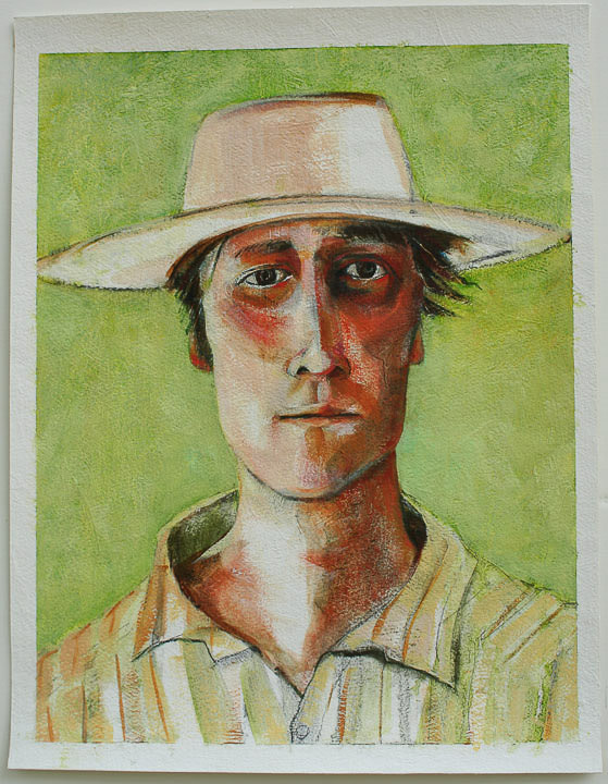Man in Hat by Eve Whitaker 