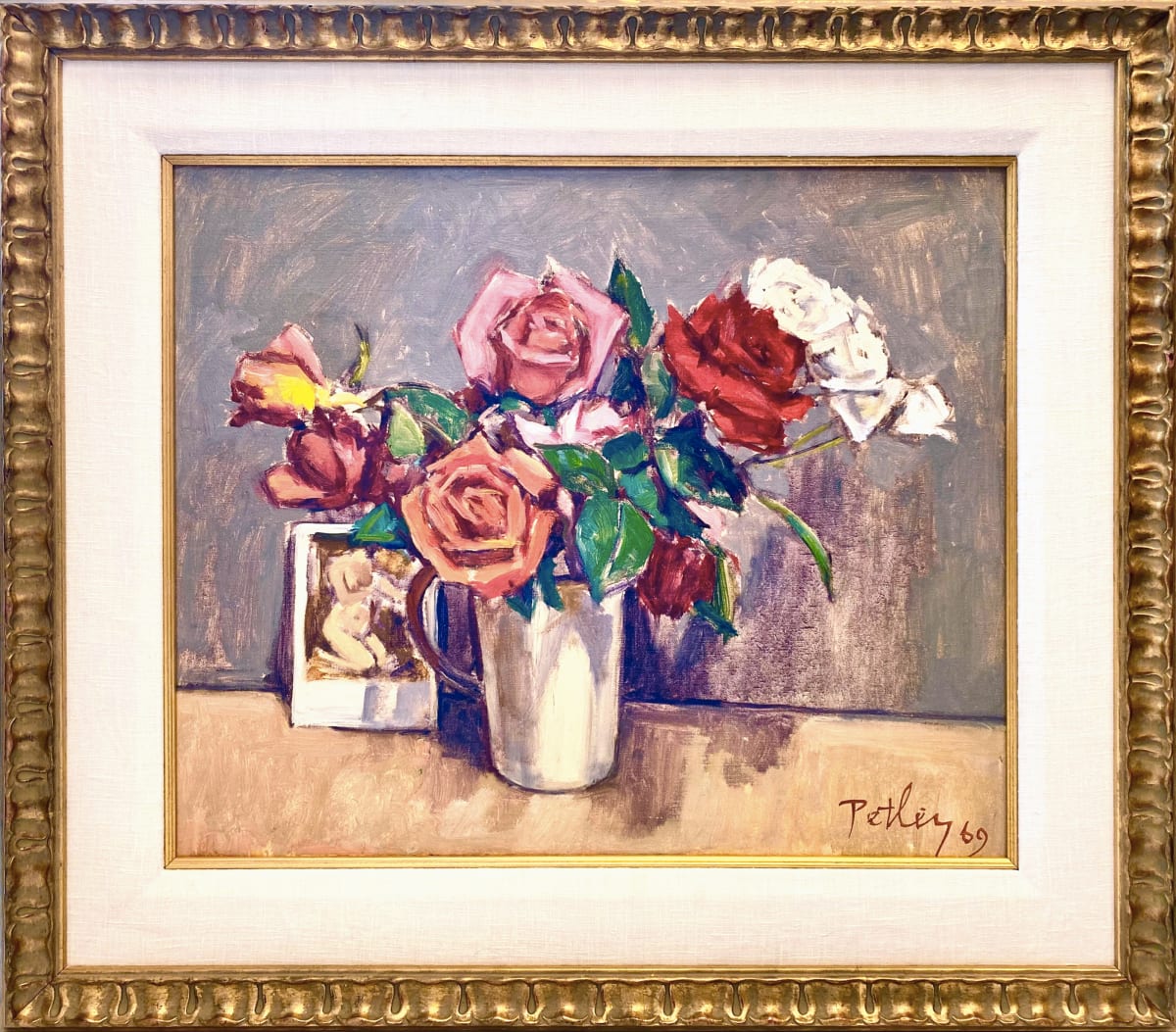 Untitled ( Roses ) by Llewellyn Petley-Jones (1908-1986) 