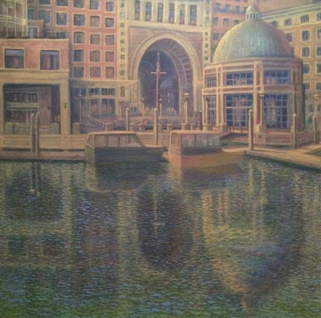 Harbor Tapestry by Walter Baranowski 