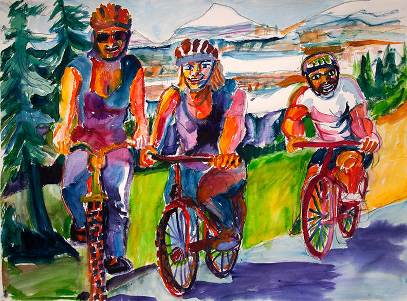 Bicycle in the Mountains by Susan Entin, Image 1.