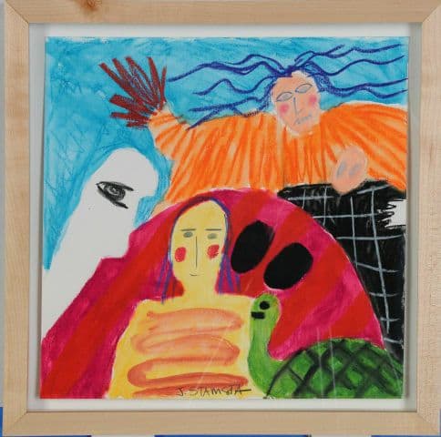 Visitor No. 7 for Visitor Series by Jean Stamsta 