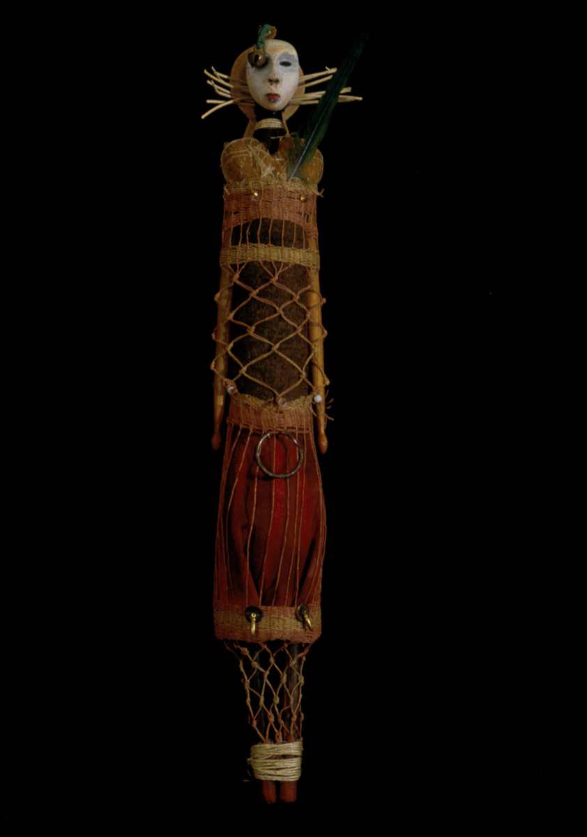 Green Feather Doll by Eve Whitaker, Image 1.