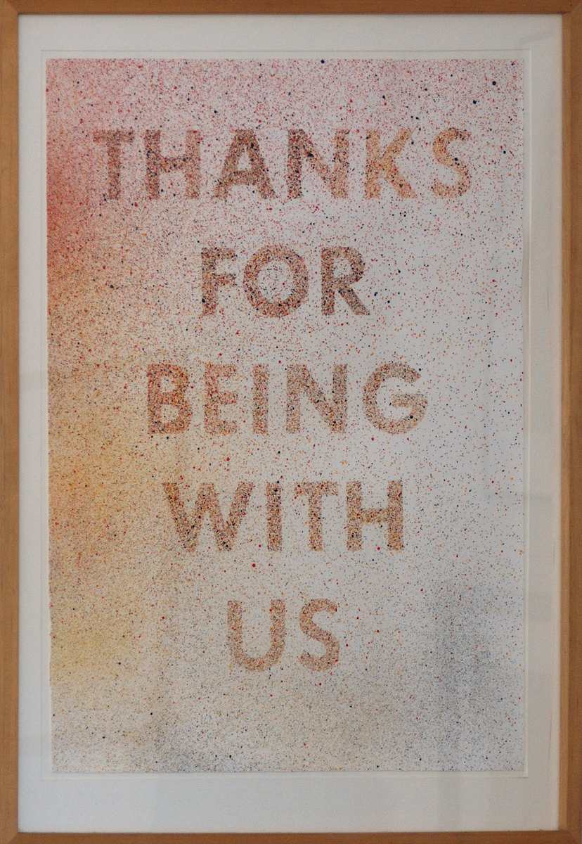 Thanks for Being With Us by Ed Ruscha, Image 1.