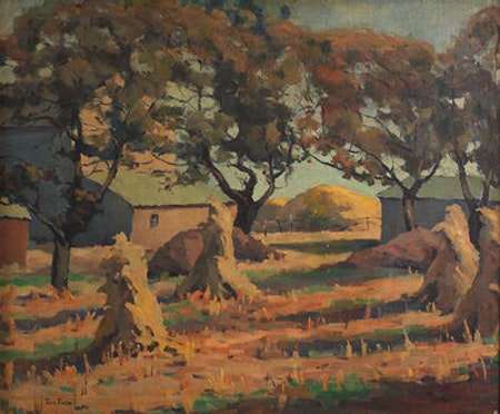 Fall Farm Scene by Tunis Ponsen, Image 1.