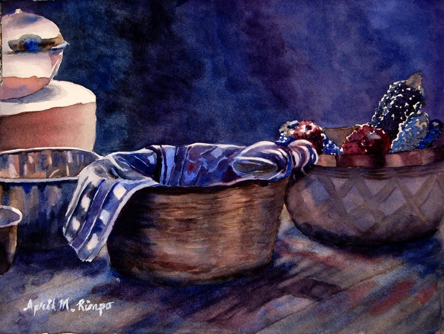 Baskets & Corn by April Rimpo 