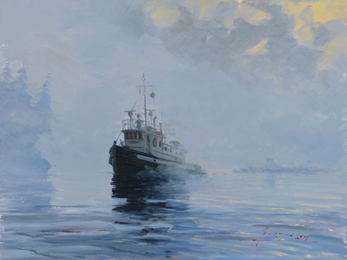 Towing out of the Fog by John Horton (CSMA, FCA) 