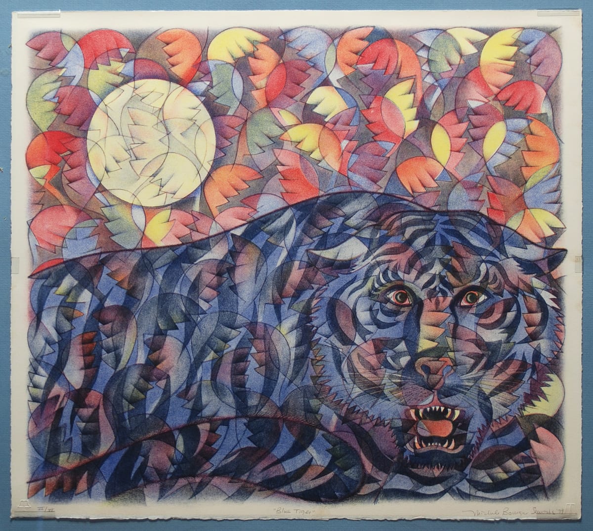 Blue Tiger by Michele Bourque-Sewards 