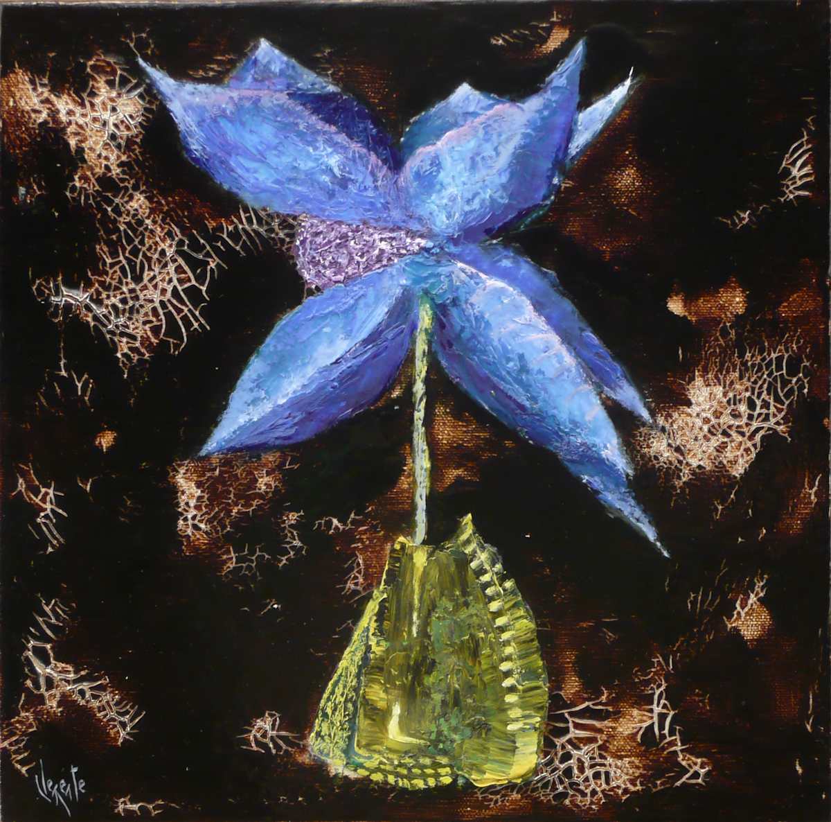 Flower with Vase by Clemente Mimun, Image 1.