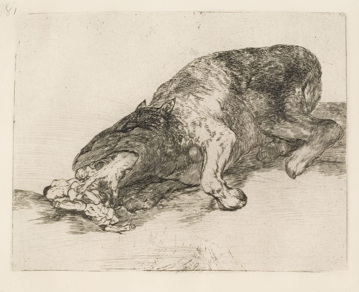 Fiero Monstruo, Plate 81 from "Disasters of War" by Francisco de Goya 