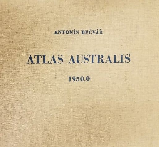 Atlas Australis 1950.0 by Antonin Becvar 