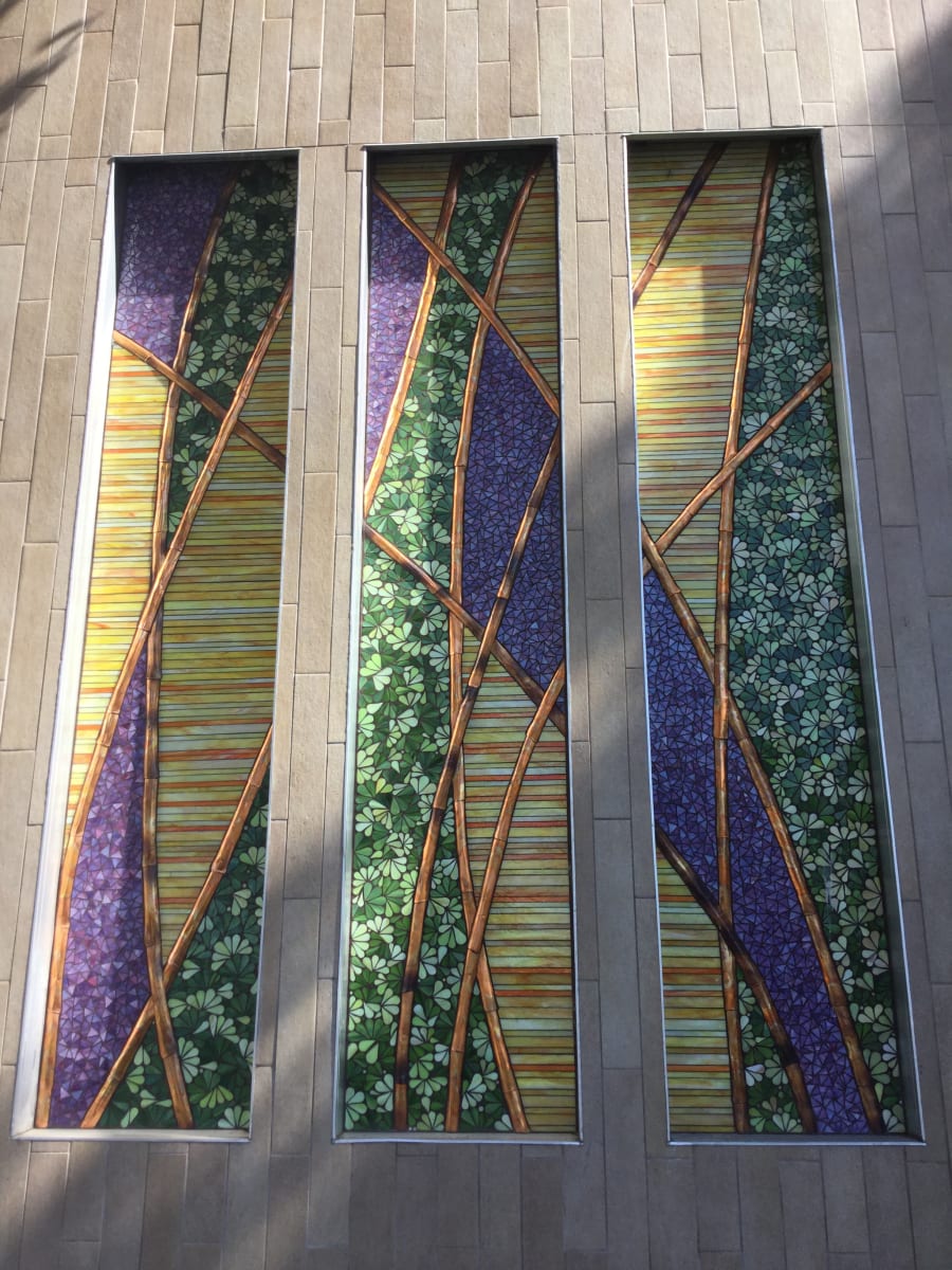Canopy of Circles (Exterior)/Vertical Garden. by Gina Dominguez 
