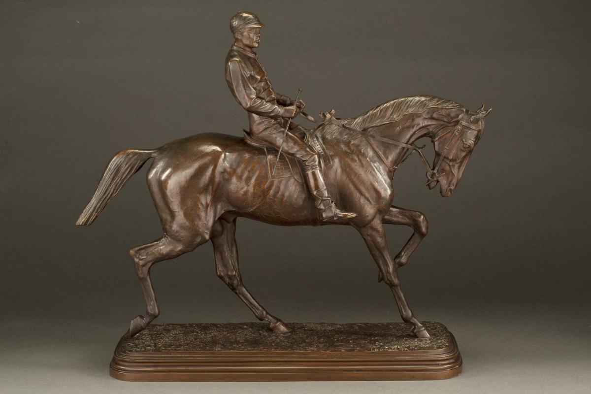 Horse & Jockey by Isidore Jules Bonheur 