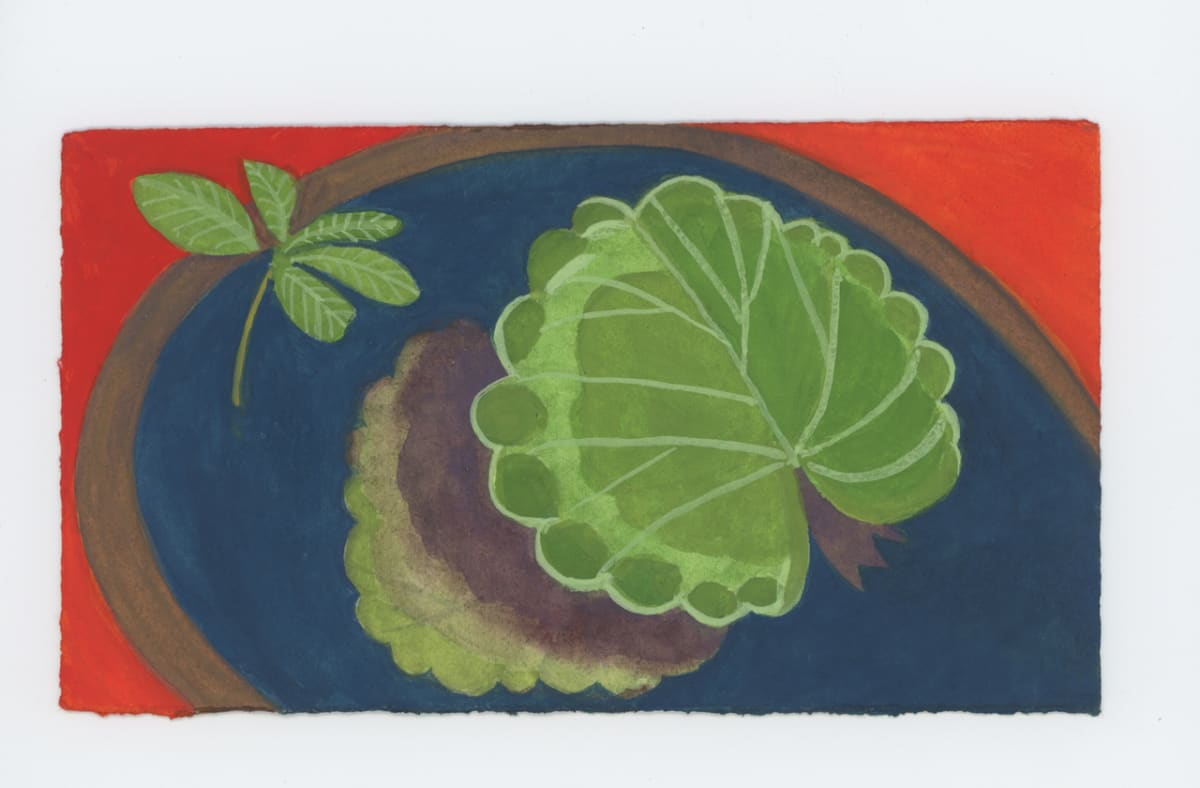 A Little Euphorbia and Begonia Leaves, #1886 