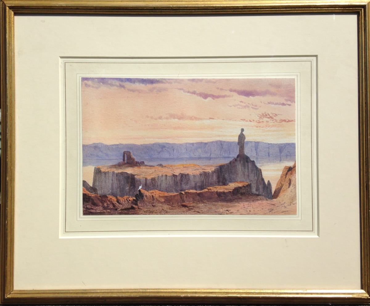 The Dead Sea: Lot's Wife by Andrew Nicholl (R.C.A) (1804 - 1886) 