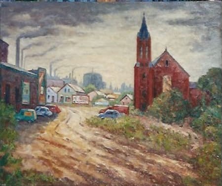 The Red Church by Tunis Ponsen 