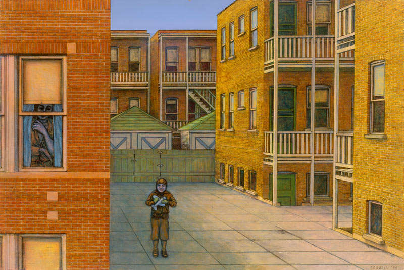 Untitled - Boy in Courtyard, Image 1.