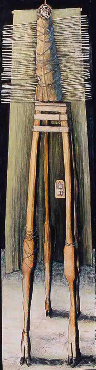 Goat Leg Pedestal - Tag by Eve Whitaker 