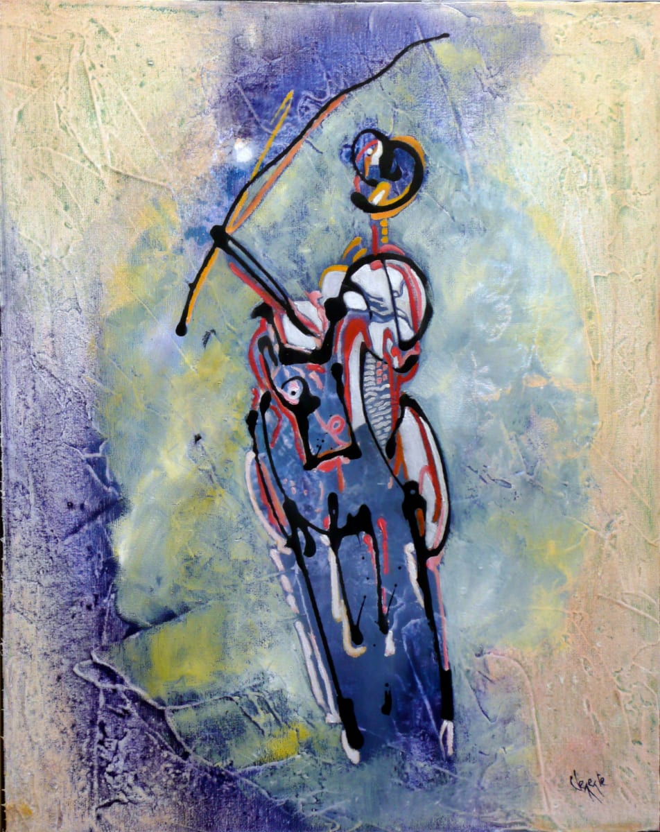 1 Blue Horseman by Clemente Mimun, Image 1.