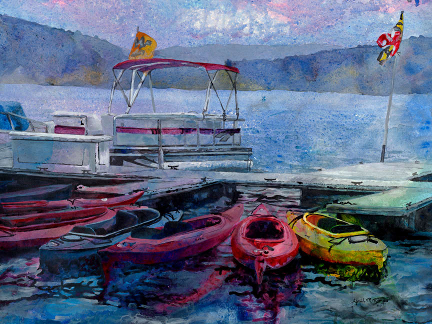 Kayaks by April Rimpo, Image 1.