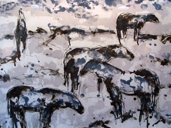 Topeka Horses by Theodore J. Waddell, Image 1.