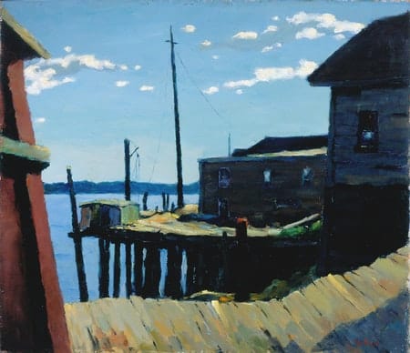 An Old Pier by Tunis Ponsen, Image 1.