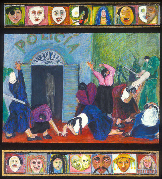 Outside the Policia by Eve Whitaker, Image 1.