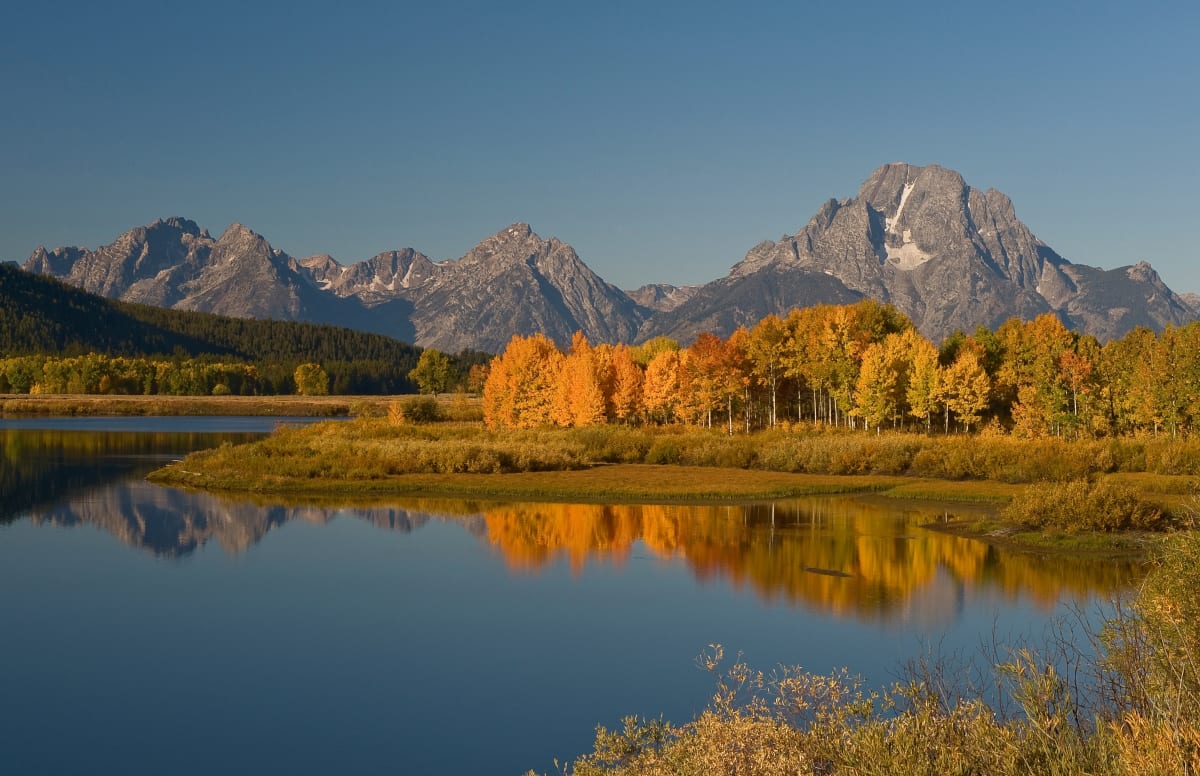 Grand Tetons from Oxbow Bend by Angela McCain, MD 