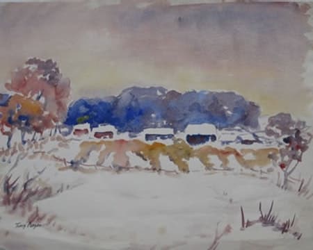 Winter Fields by Tunis Ponsen 