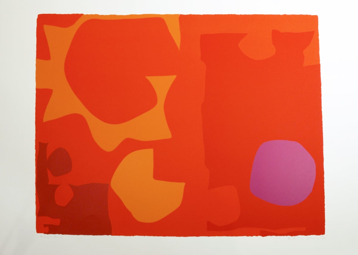 Six in Vermilion with Violet in Red by Patrick Heron 