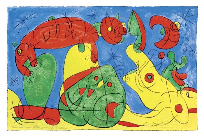 The night, the bear by Joan Miró, Image 1.