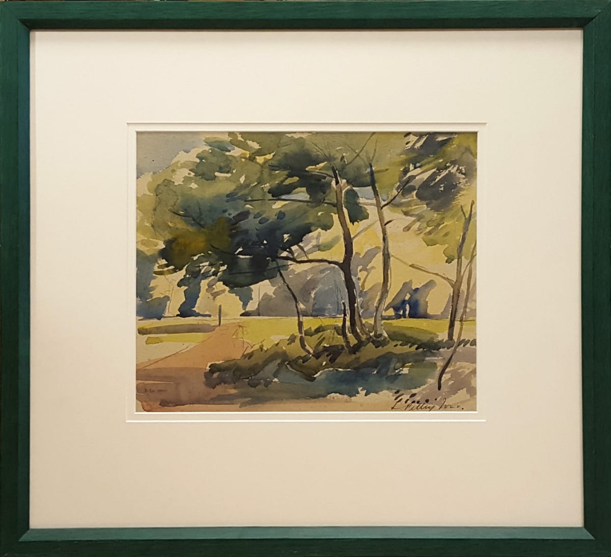 Trees and Shadows by Llewellyn Petley-Jones (1908-1986) 