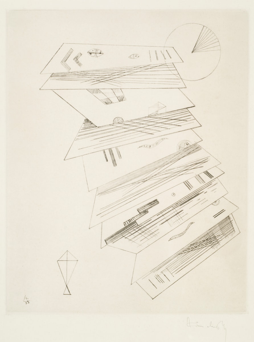 Second Etching for Editions Cahiers D'Art by Wassily Kandinsky, Image 1.