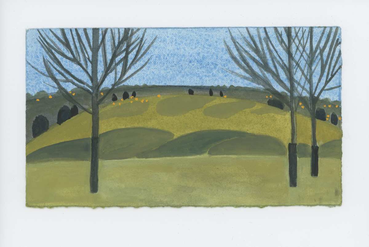 The Hill in the Evening, #1847, Image 1.