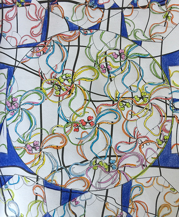 Fragmented Floral by Barbara Jacobs 