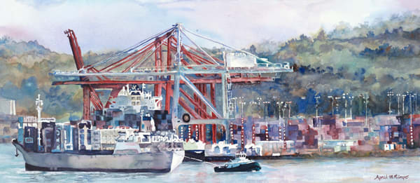 Shipping Port by April Rimpo, Image 1.