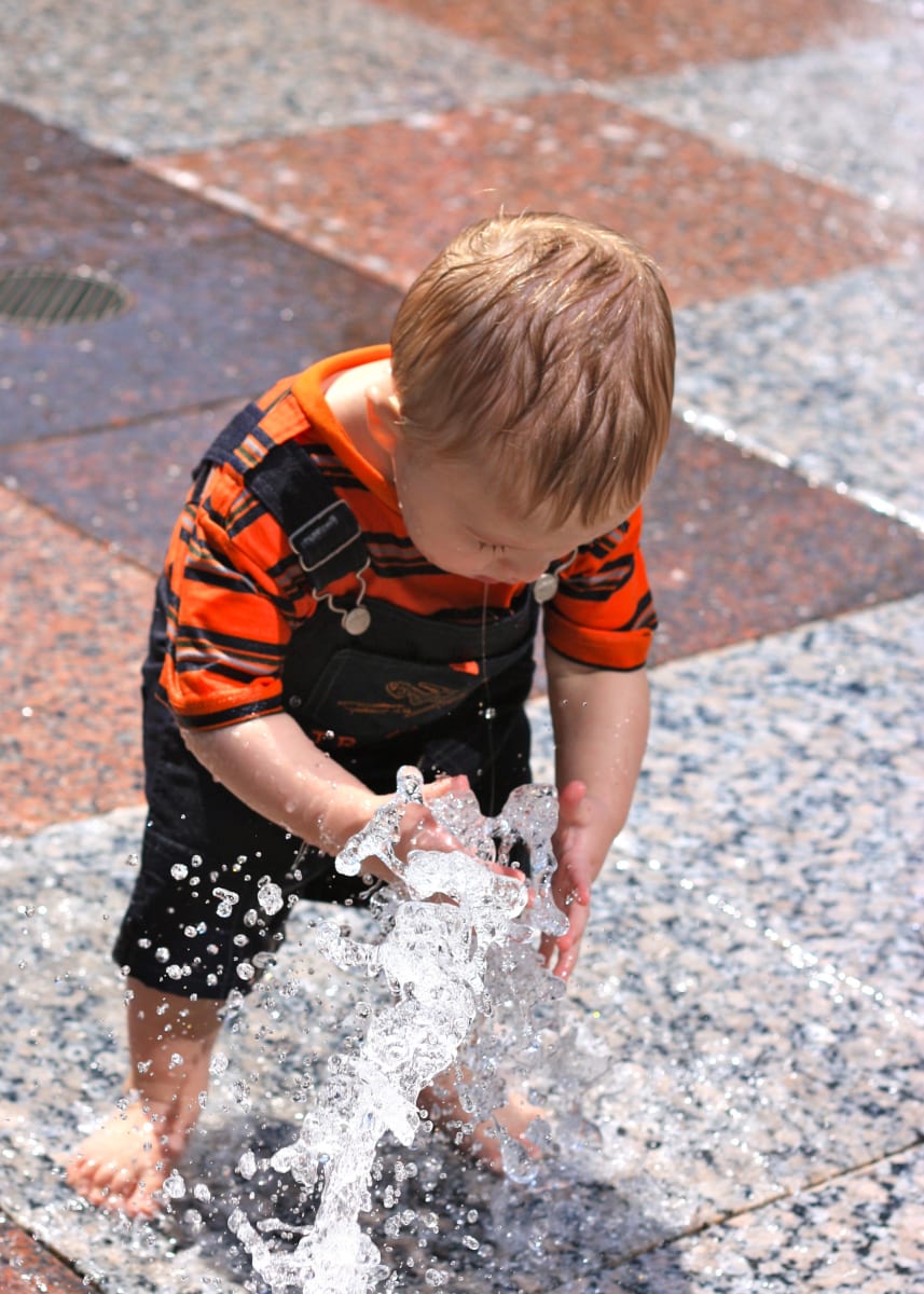 Fun in the Fountain by Misty Haren 