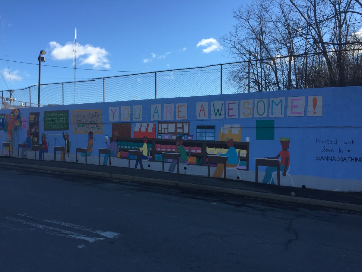 Educators Appreciation Mural by Anna Dugan 