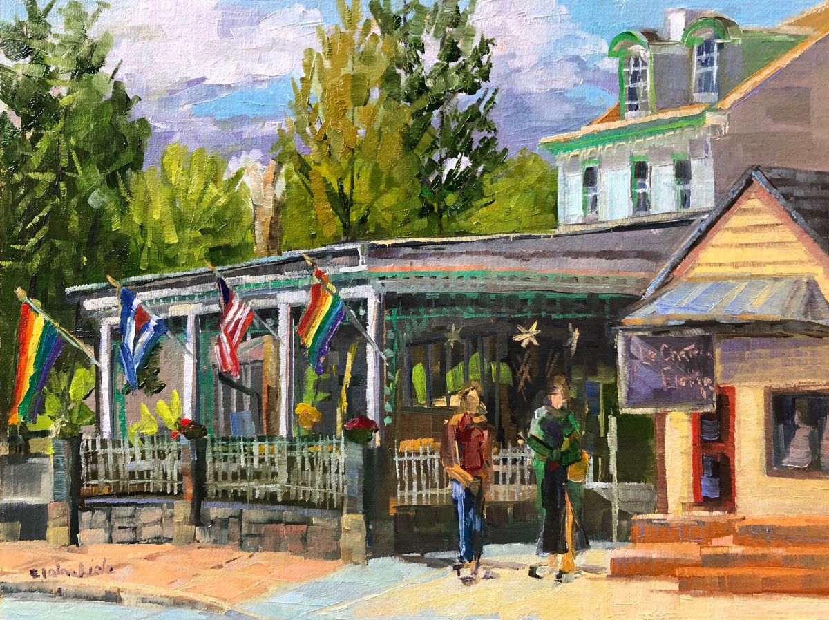 Havana Flags on Main Street by Elaine Lisle 