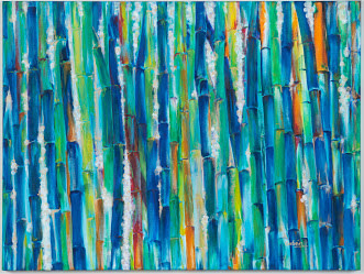 Bamboo Canes and Light by Marisa Cerbán 