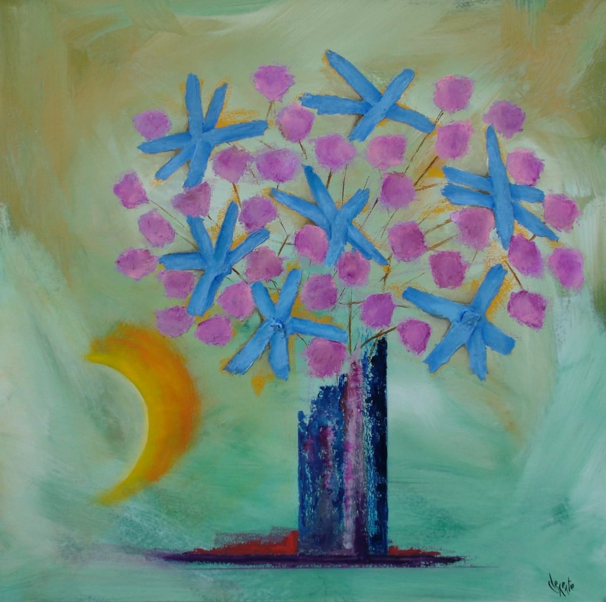 Starflower Blue by Clemente Mimun 