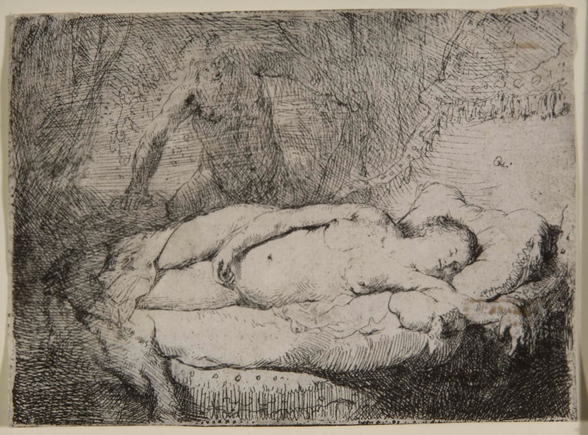Jupiter and Antiope by Harmenszoon van Rijn Rembrandt 