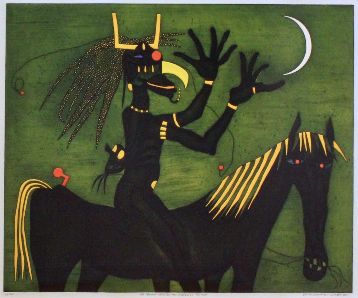 The Shaman Addresses the Moon by Sergio Gonzalez-Tornero, Image 1.